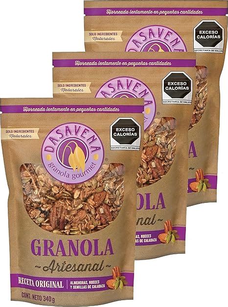 Dasavena Granola Artesanal Receta Original Con Almendras Nueces Y