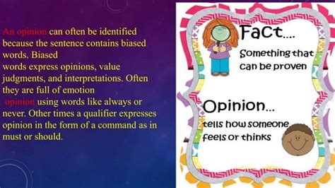 Fact And Opinion Ppt