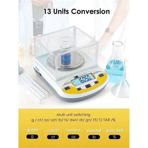 CGOLDENWALL Balances Numériques de Précision 0 01g Lab Analytical