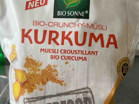 Bio Sonne Bio Crunchi M Sli Kurkuma Kalorien Neue Produkte Fddb