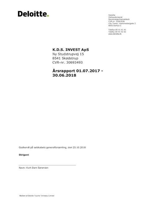 Pdf Rsrapport Regnskaber Virk Dk Zg Rdw