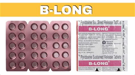 B Long Tablet Pyridoxine Sustained Release Tablets Vitamin B6