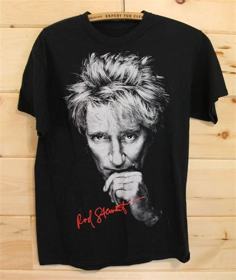 2018 Rod Stewart Concert Tour Black T Shirt Adult Siz Gem