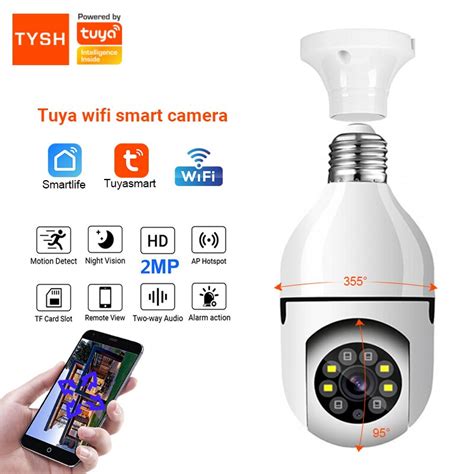 TYSH Tuya 1080p Wireless 360 Rotate Auto Tracking Panoramic 3mp Camera