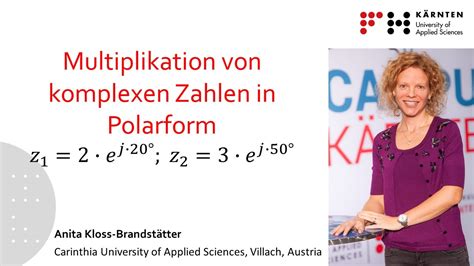 Multiplikation Von Komplexen Zahlen In Polarform Youtube