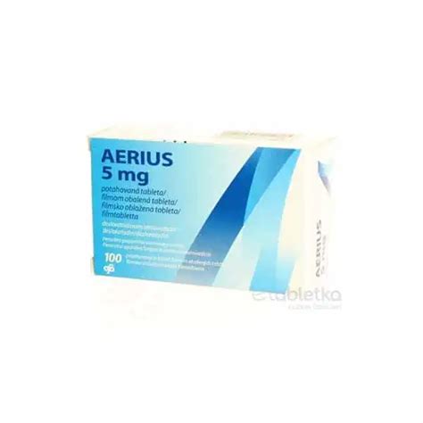 Aerius 5 mg filmom obalené tablety etabletka