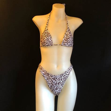 Cheetah Print Bikini Etsy