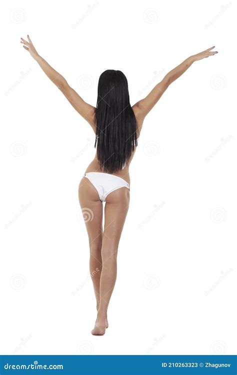 Bella Chica Delgada En Bikini Imagen De Archivo Imagen De Ajuste Aislado