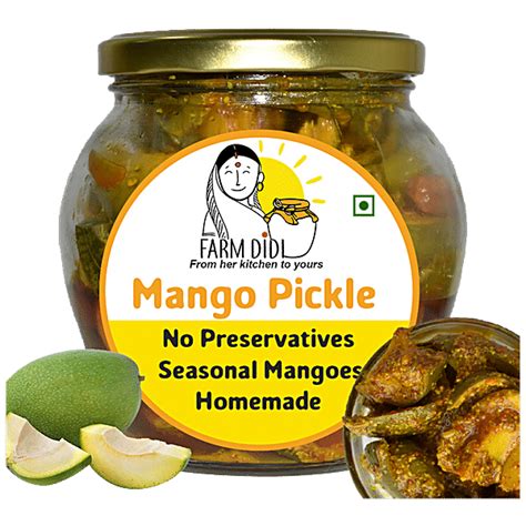 Buy Farm Didi Mango Pickle Aam Ka Achar No Preservatives Homemade