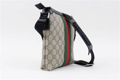 Gucci Gg Supreme Monogram Web Messenger At Jill S Consignment