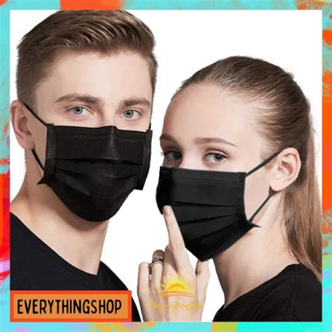 New Product 3ply Black Face Mask 50pcs Ply Disposable Surgical Face