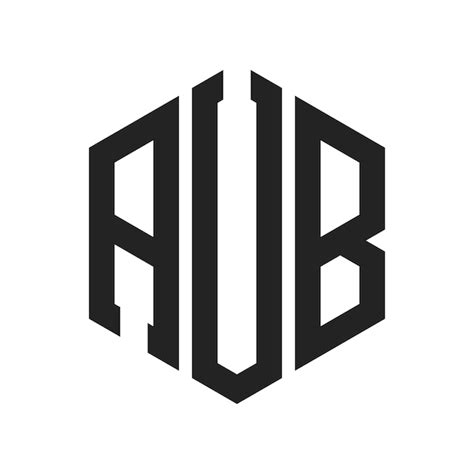 Premium Vector Aub Logo Design Initial Letter Aub Monogram Logo Using