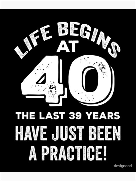 Life Begins At 40 40th Birthday Ts For Women And Men Funny Forty