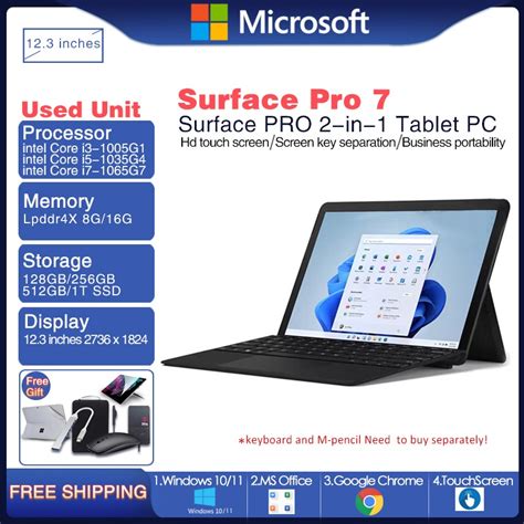 Microsoft Surface Pro5 Pro6 Pro7 Pro7 Pro8 Pro4 Pro3 Laptop Tablet 2