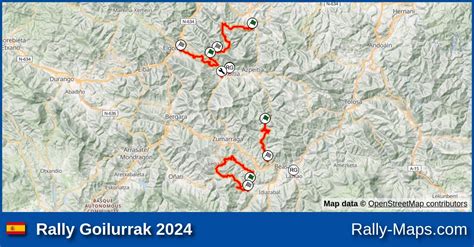 Streckenverlauf Rally Goilurrak Rallyekarte De