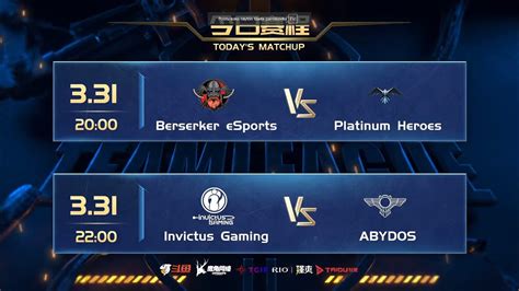 World Team League S P Iv V Berserker Esports Vs Platinum Heroes