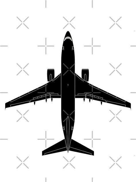 "Boeing 737 Black Top View" Poster for Sale by magazinecombate | Redbubble