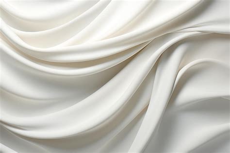 Premium Photo Closeup Of Rippled White Satin Fabric Cloth Texture