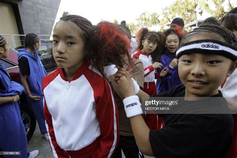 Members of Japanese Hip Hop dance groups prepare to participate in ...