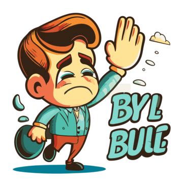 Bye Bye Vector, Sticker Clipart Cartoon Characters Byl L, Sticker ...