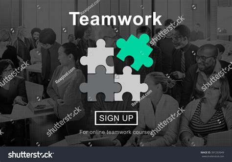 Teamwork Team Building Cooperation Relationship Concept Stock Photo ...