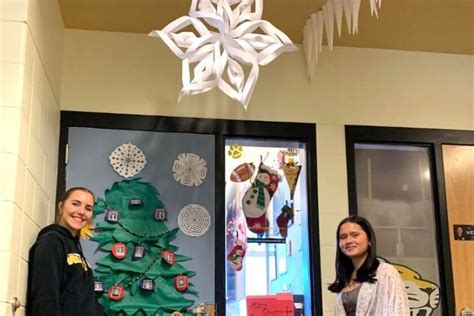 Decorated doors spark holiday spirit at Northwestern High School ...