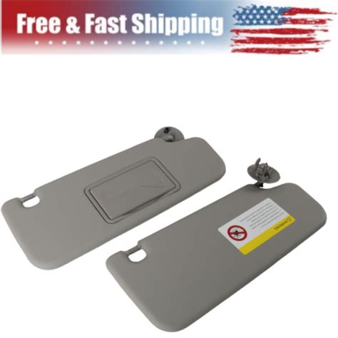 Sun Visor For Chevy Sonic Set Pair Left Right Lh Rh Gray