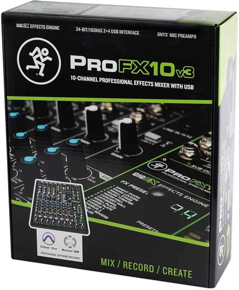 Buy Mackie ProFX10v3 10 Channel Professional Effects Mixer W USB