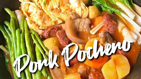 Pork Pochero - YouTube | Pork, Pork belly, Comfort food