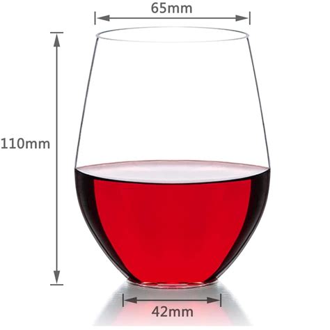 Clear Plastic Stemless Wine Glass Buy Online And Save