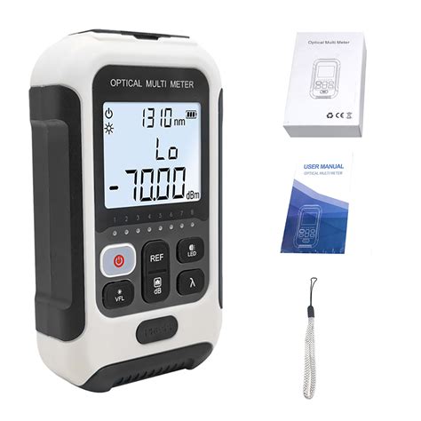 Optical Fiber Power Meter White Multifunctional High Accuracy Fiber