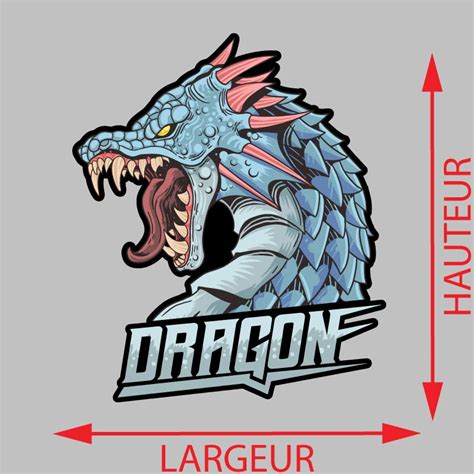 Sticker Mural Dragon Autocollant Mural Dragon ZoneStickers