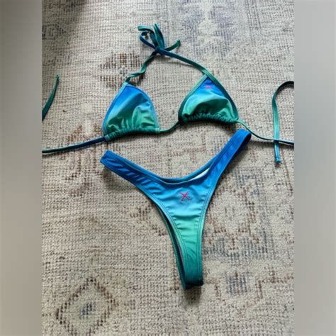Boutine LA Swim Boutine La Blue And Green Ombre Bikini Small Poshmark