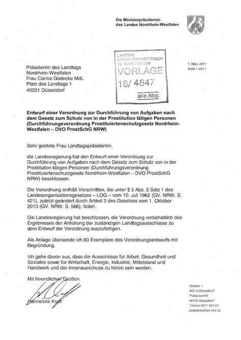 Pdf Westfalen Ova Prostitution T Tigen Personen Verordnung