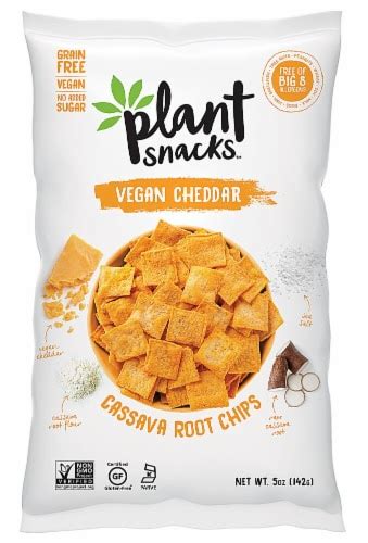 Plant Snacks Vegan Cheddar Cassava Root Chips, 5 oz - Kroger