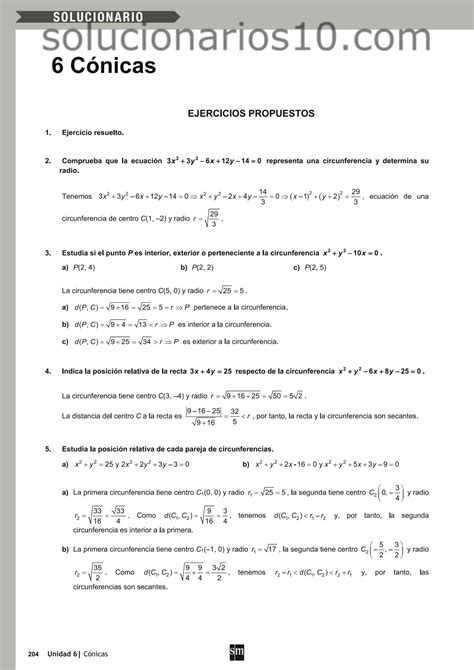 Solution Tema Conicas Studypool