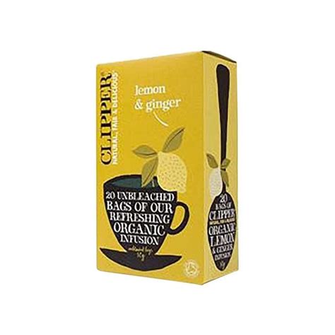 Clipper Organic Lemon And Ginger The Honeypot Health Store