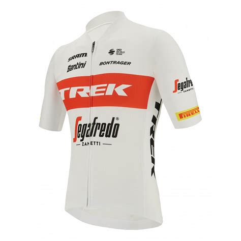 Santini Maillot Manga Corta Team Original Trek Segafredo 2022 Blanco