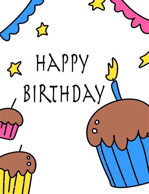 funny birthday card for children 23522545 Vector Art at Vecteezy