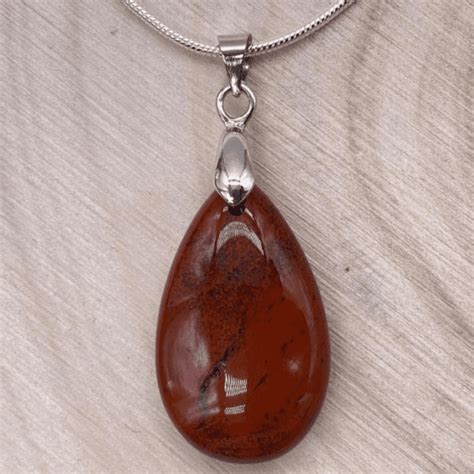 Pendentif Jaspe Rouge Goutte Espacechakra Fr 2023