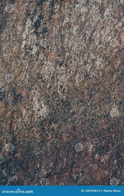 Natural Rock Wall Texture And Background Brown Old Stone Surface