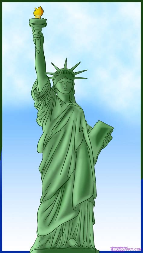 Statue Of Liberty Cartoon Drawing at GetDrawings | Free download