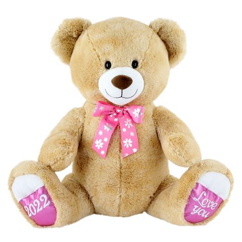 Way To Celebrate Mother’s Day I Love You Jumbo Plush Bear, Honey Color ...