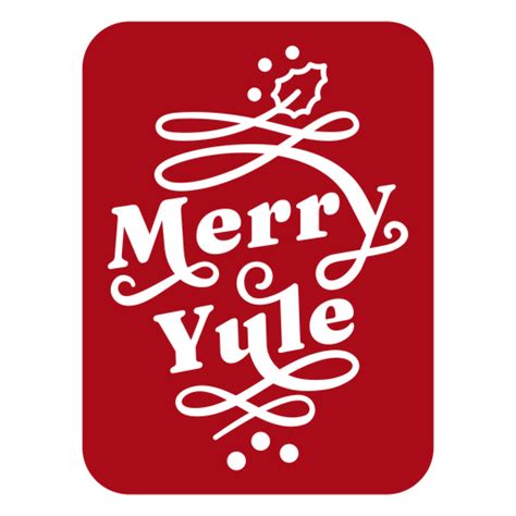 Merry Yule Flat Quote Png And Svg Design For T Shirts