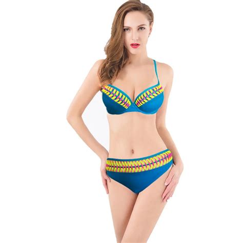 Bright Sexy Brazilian Bikini 2017 Bandage Women Swimwear Push Up