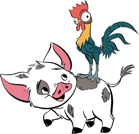 Pua And Hei Hei Png Transparent Images Disney Moana Png Cl Inspire