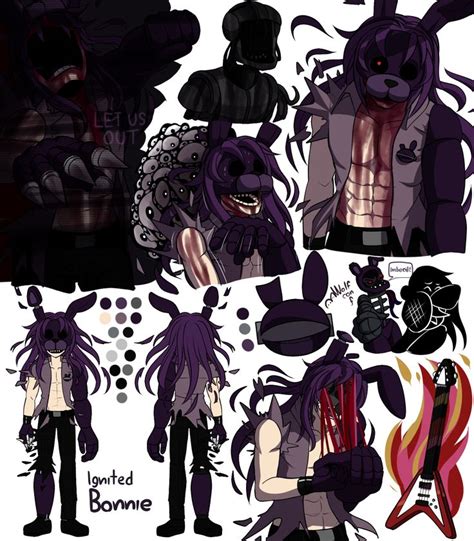 Ignited Bonnie by Wolf-con-f | Anime fnaf, Fnaf drawings, Fnaf characters