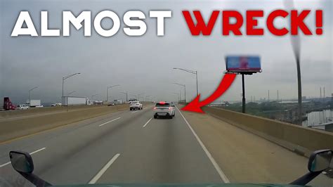 American Truck Drivers Dash Cameras Car On The Wrong Way Coming