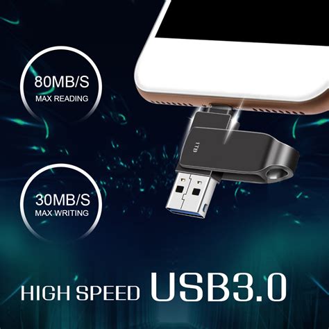 1TB USB Flash Drive USB C Thumb Drive 1TB Flash Drive Photo Stick USB ...