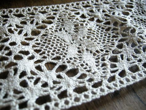 10 Cm Wide Cotton Crochet Lace Trim Insertion Lace Etsy